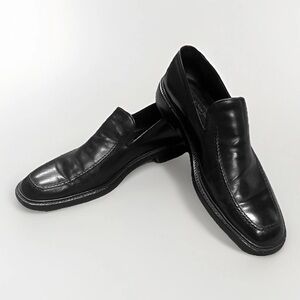 TO BOOT NEW YORK Mens Dress Shoes Black Italian Leather Loafers Size 11